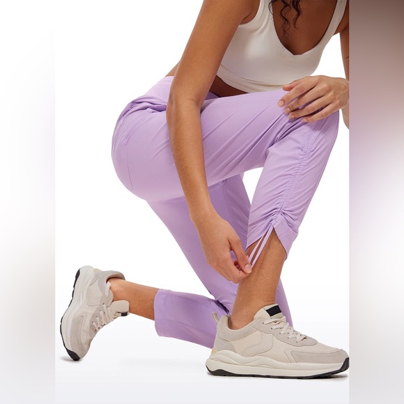 Striped Pants with Pockets 27''- Cinched Leg - Picture 3 of 5